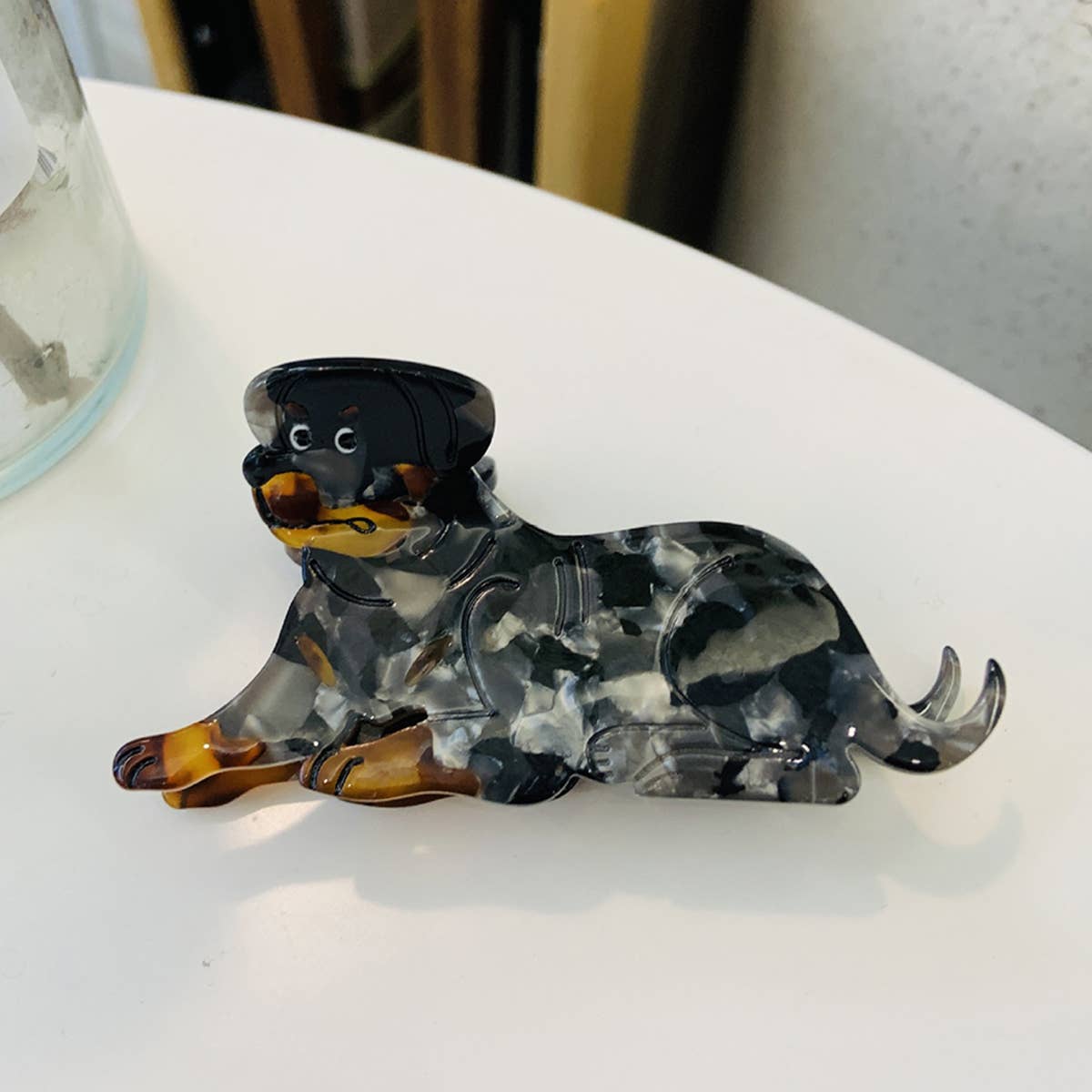 ACCITY - Cartoon Dachshund Corgi Acetate Hair Claw Clip_CWAHA0555