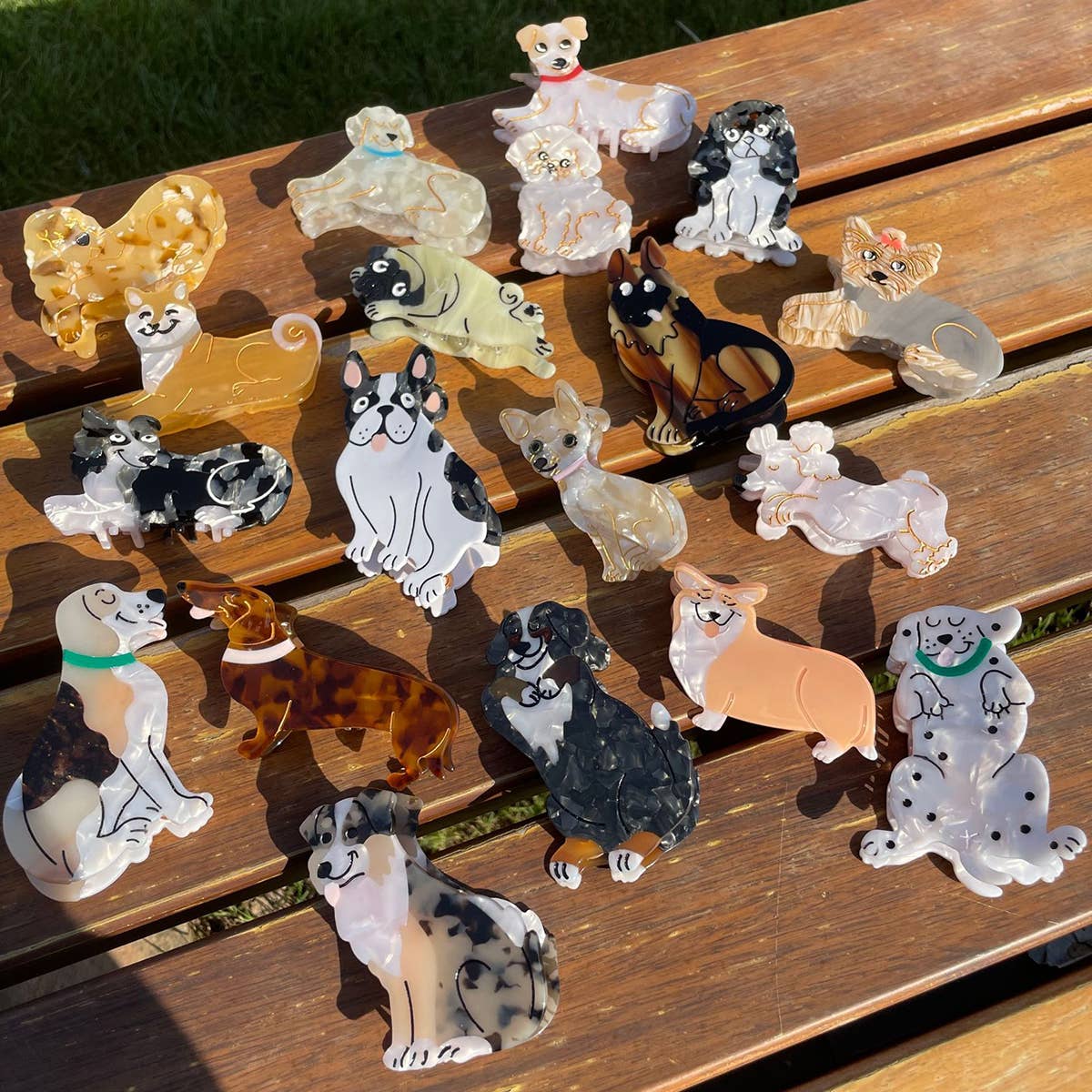 ACCITY - Cartoon Dachshund Corgi Acetate Hair Claw Clip_CWAHA0555