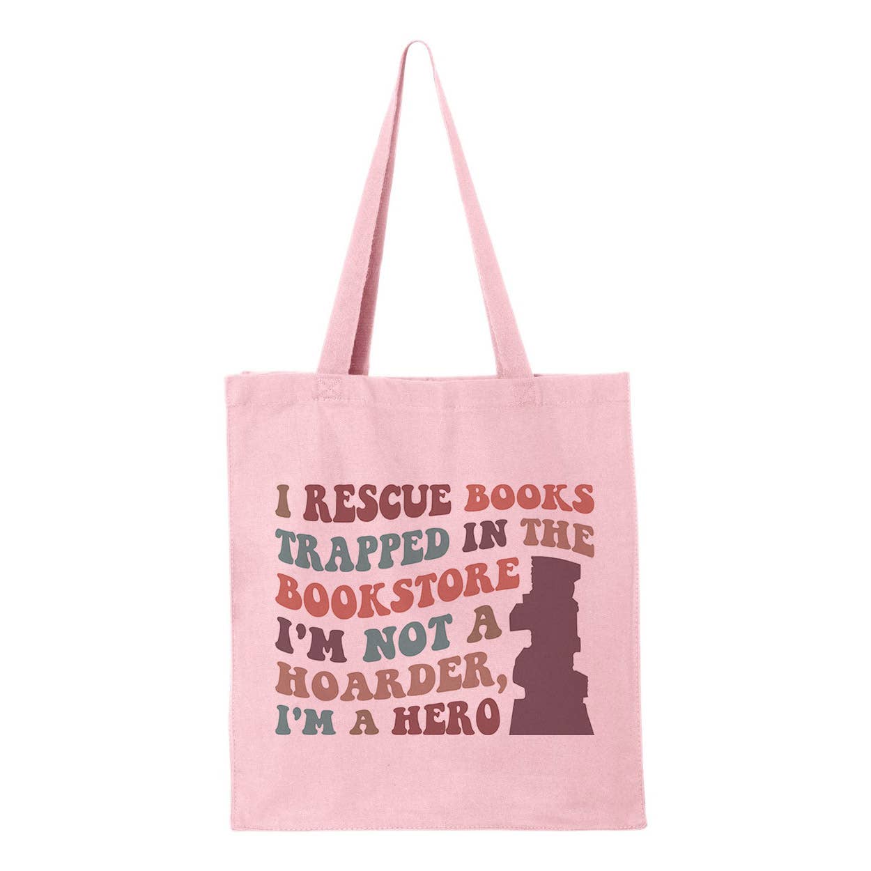 Lucky Luna Apparel - I Rescue Books Tote Bag