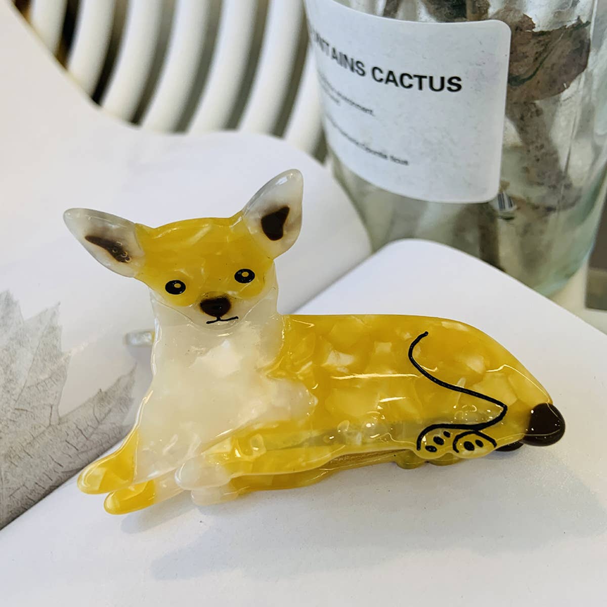 ACCITY - Cartoon Dachshund Corgi Acetate Hair Claw Clip_CWAHA0555