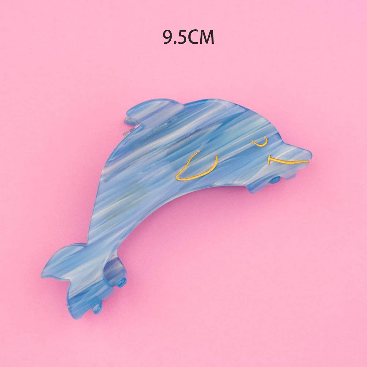 ACCITY - OCEAN BEACH FISH SEASHELL ACRYLIC HAIR CLAW CLIPS _CWAHA0552