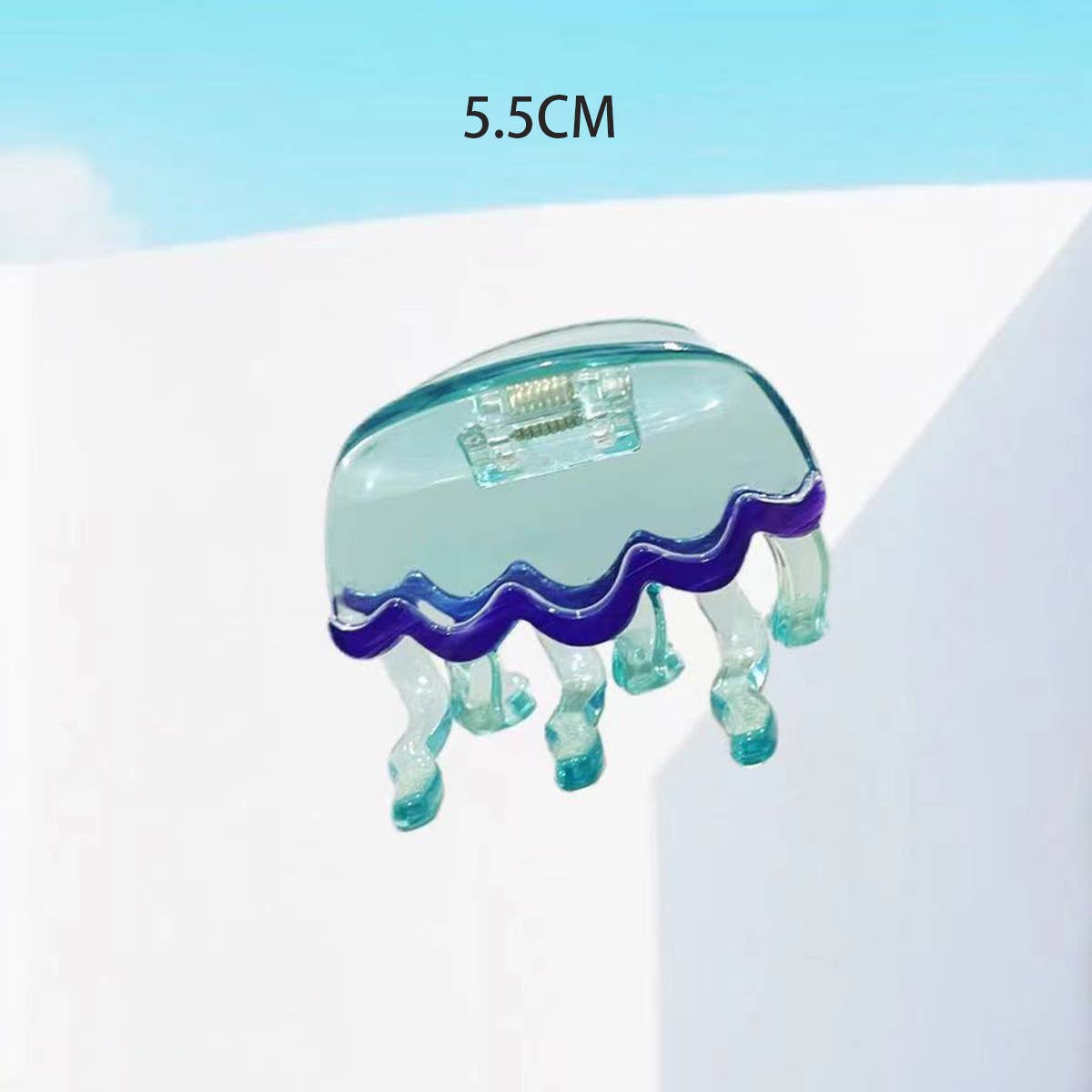 ACCITY - OCEAN BEACH FISH SEASHELL ACRYLIC HAIR CLAW CLIPS _CWAHA0552