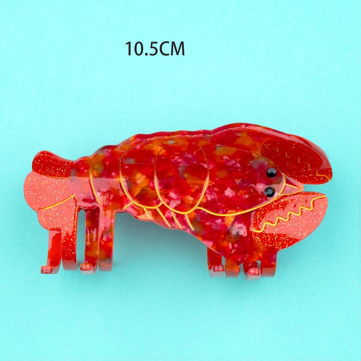 ACCITY - OCEAN BEACH FISH SEASHELL ACRYLIC HAIR CLAW CLIPS _CWAHA0552