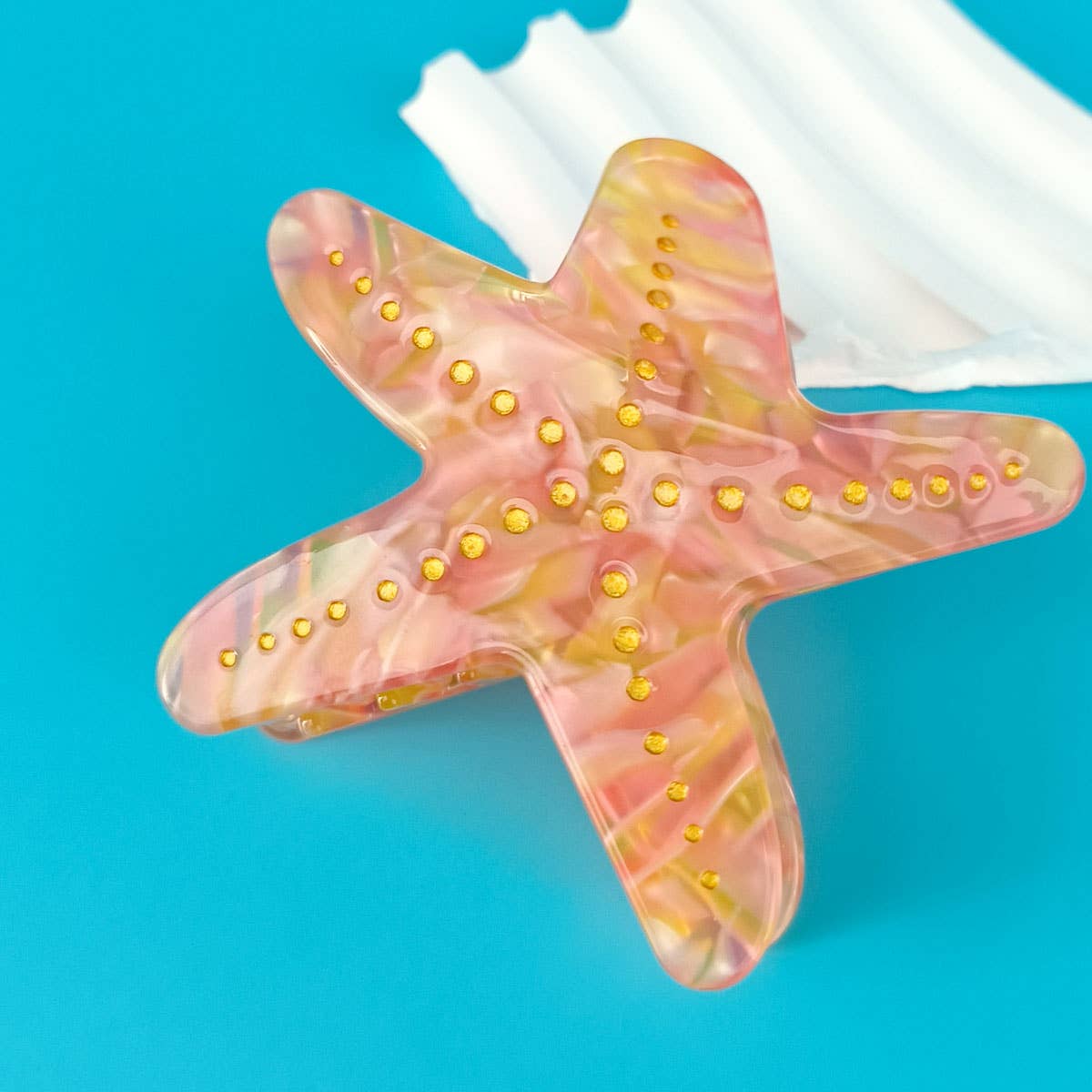 ACCITY - OCEAN BEACH FISH SEASHELL ACRYLIC HAIR CLAW CLIPS _CWAHA0552