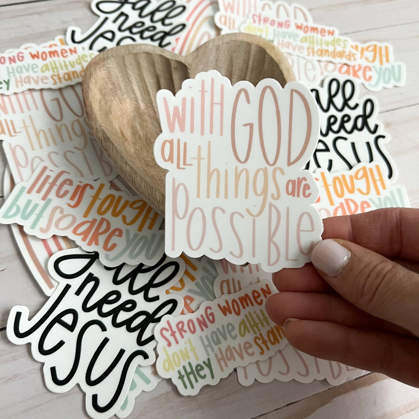 Matthew 19:26 Sticker *FREE SHIPPING with any order over $10