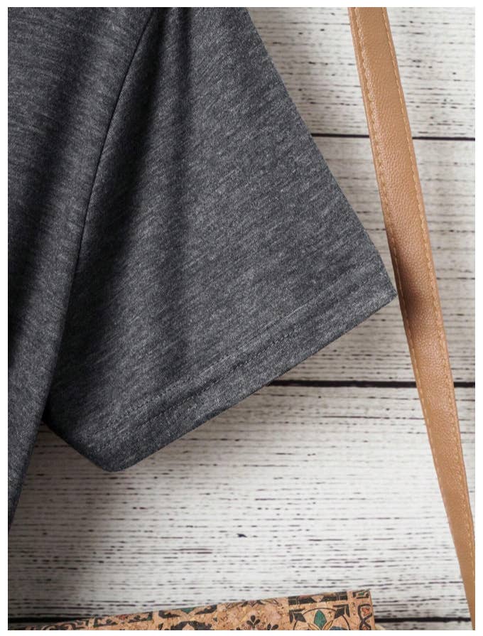 Rosa Clothing - Botanical Floral Wildflower Short Sleeve Basic T-Shirt