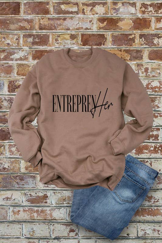 Top Avenue - Entrepren Her, Unisex Crewneck Fleece Sweatshirts