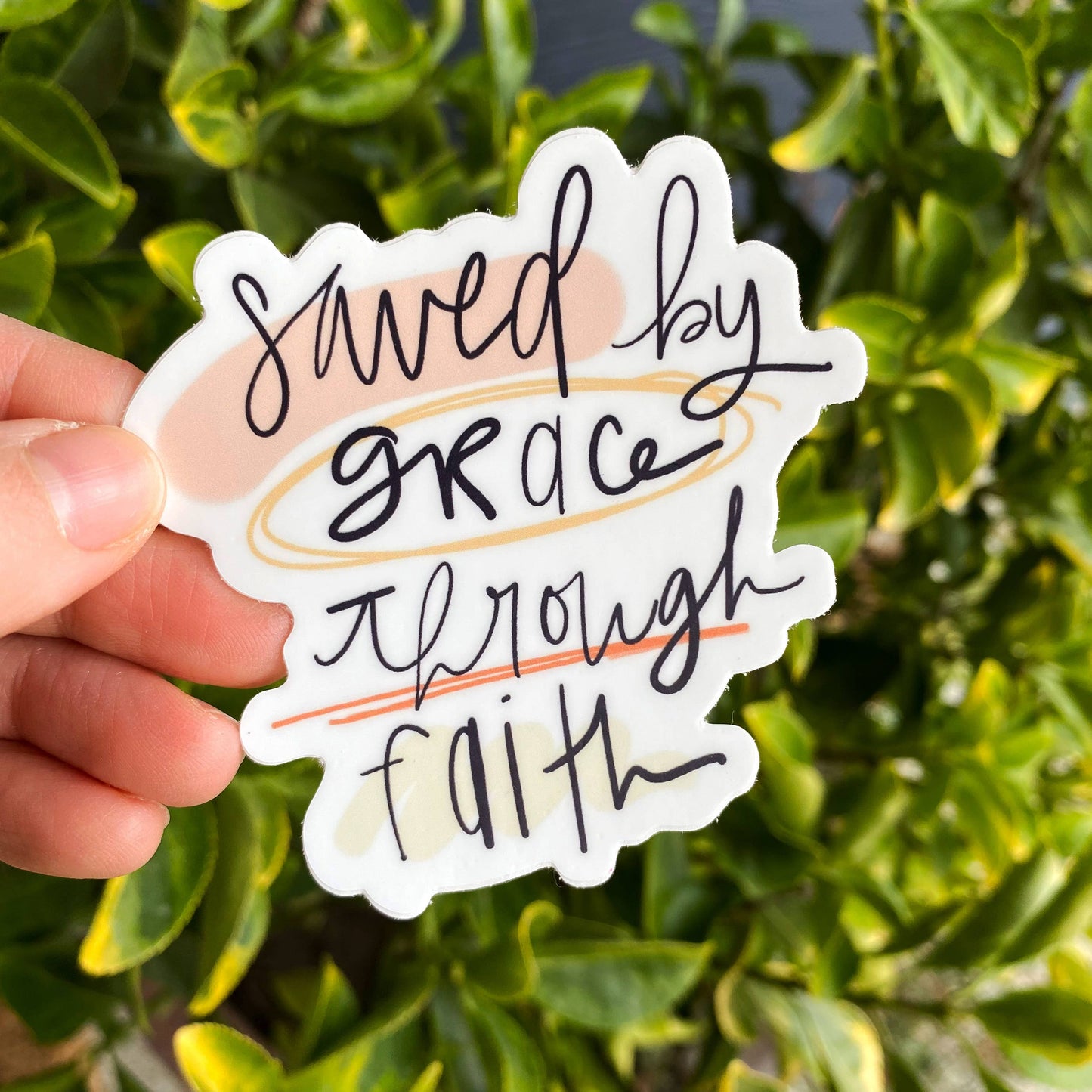 Saved By Grace Through Faith Sticker *FREE SHIPPING with any order over $10