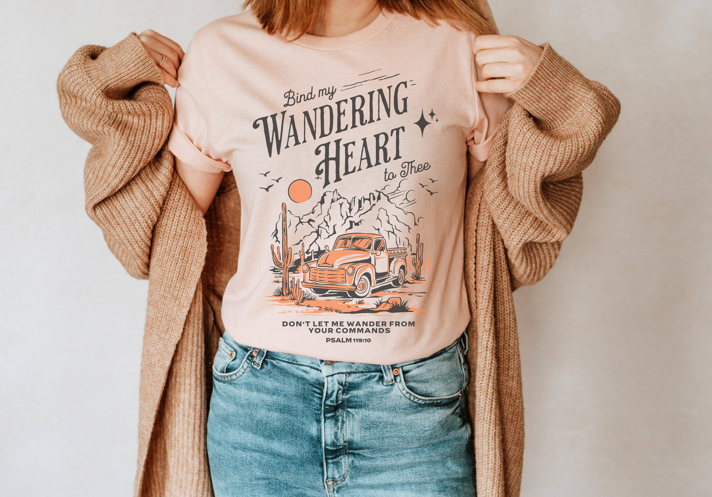 Amy Anne Apparel Inc - Bind My Wandering Heart Graphic Tee l Christain Tee