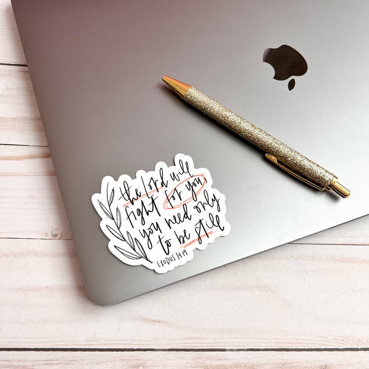 Exodus 14:14 Sticker - Branches: Branches of leaves *FREE SHIPPING with any order over $10
