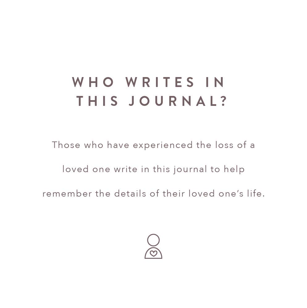 Remembrance Journal - a heartfelt tribute to your loved one's memory after loss
