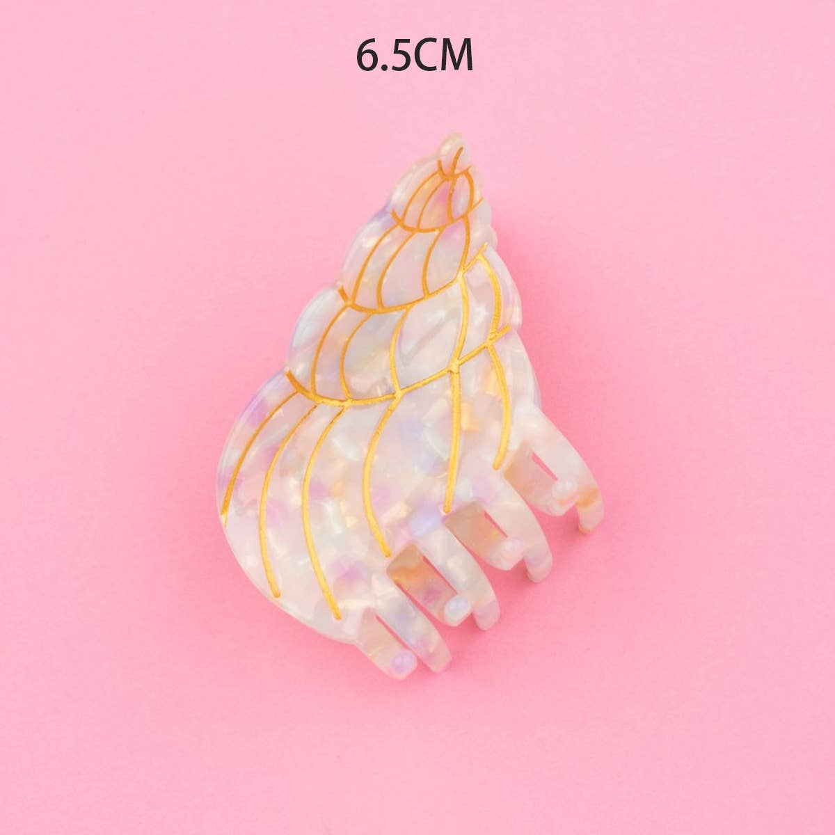 ACCITY - OCEAN BEACH FISH SEASHELL ACRYLIC HAIR CLAW CLIPS _CWAHA0552