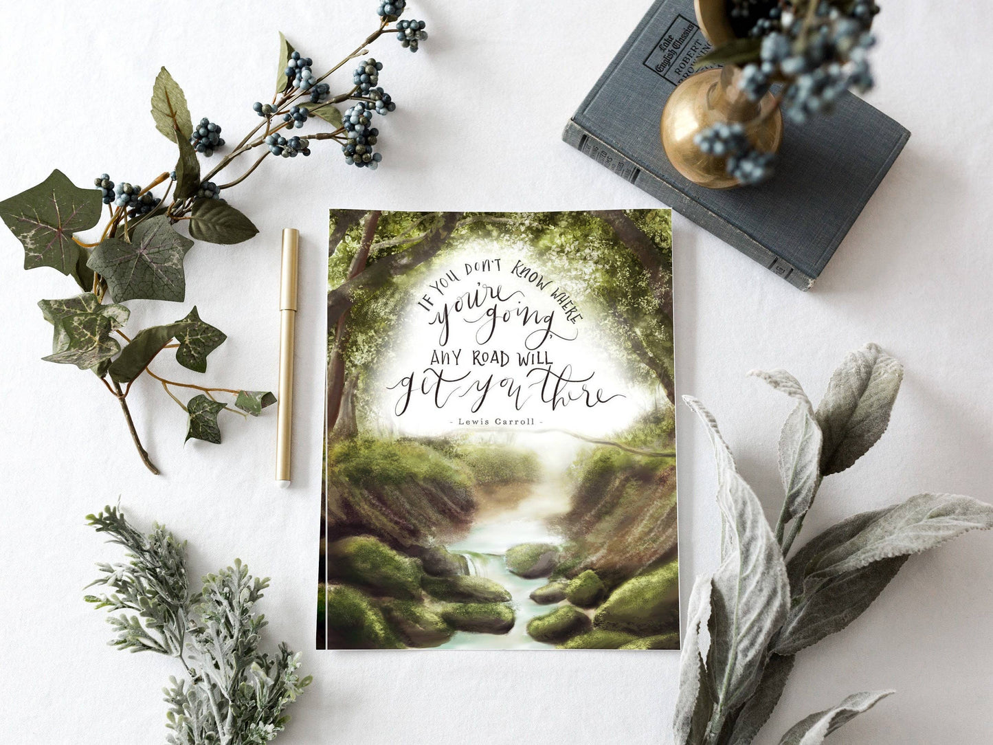 Fox and Wild - If You Don't Know Where You're Going // 8 x 10 Forest Print