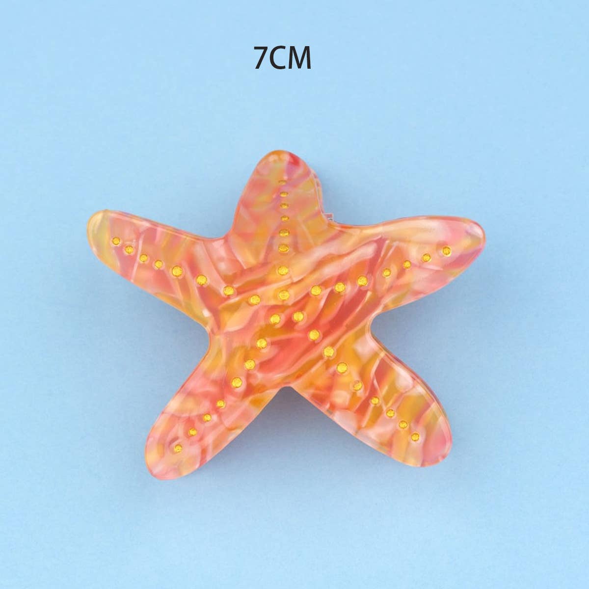 ACCITY - OCEAN BEACH FISH SEASHELL ACRYLIC HAIR CLAW CLIPS _CWAHA0552