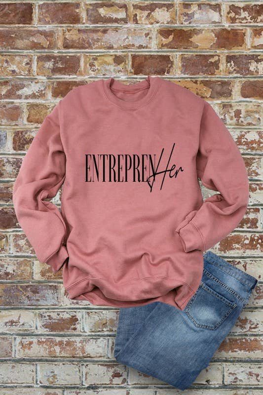 Top Avenue - Entrepren Her, Unisex Crewneck Fleece Sweatshirts