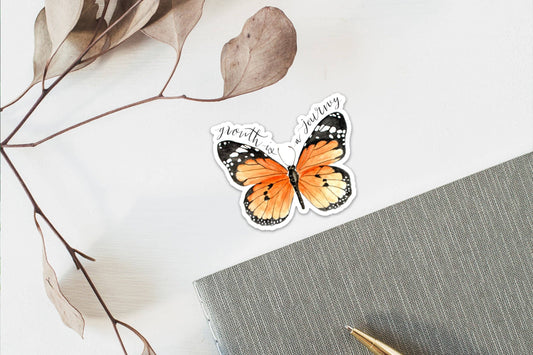 Fox and Wild - Monarch Butterfly Vinyl Sticker - Growth is a Journey