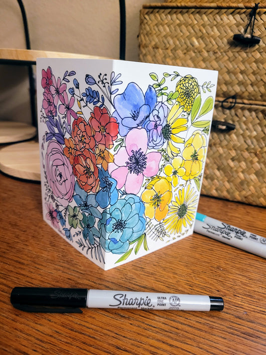 Floral Cards - 12 card set