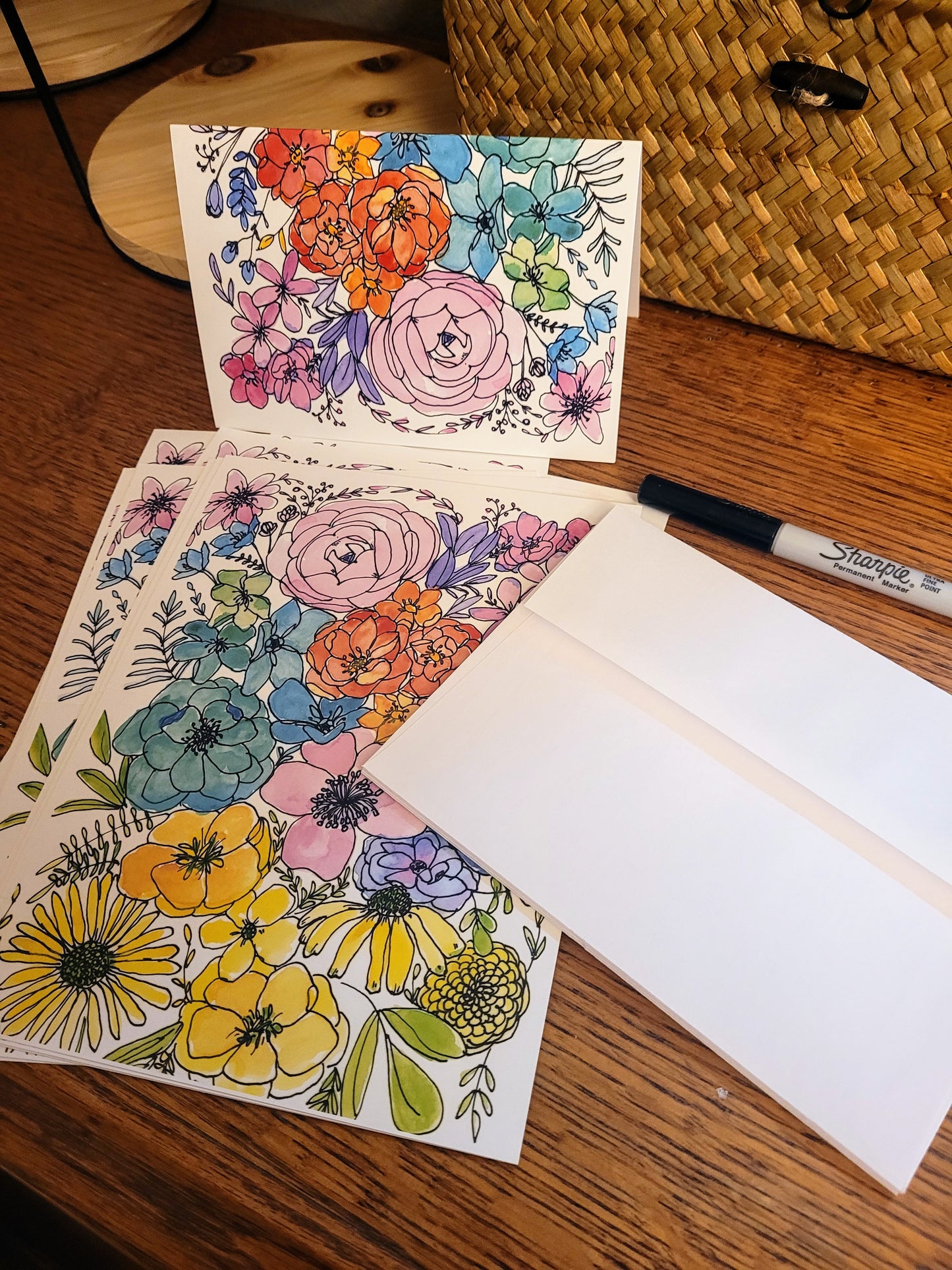 Floral Cards - 12 card set
