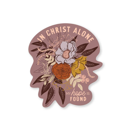 In Christ Alone Sticker *FREE SHIPPING with any order over $10